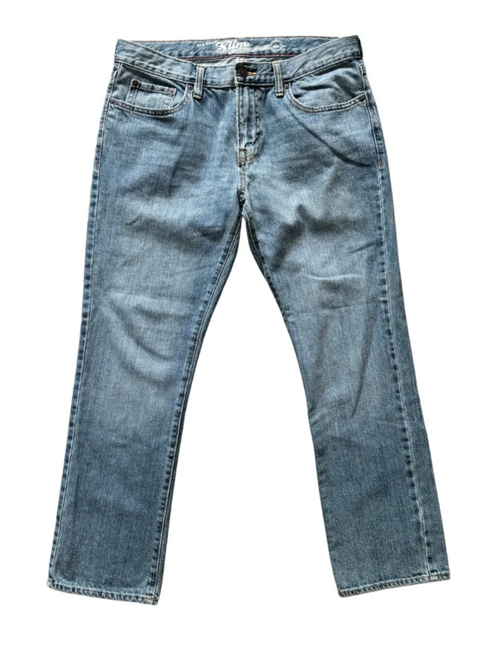 OLD NAVY 100% Cotton Slim Fit Straight Leg Jeans in Vintage Wash MEN'S 33 X 30
